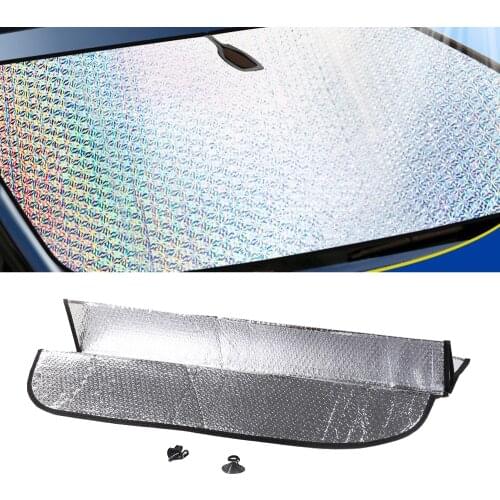 Car Styling 140*70CM Sunshade Front Rear Window Shade Window Sun Covers Visor Shield Screen Windscreen Block Folding UV Protect