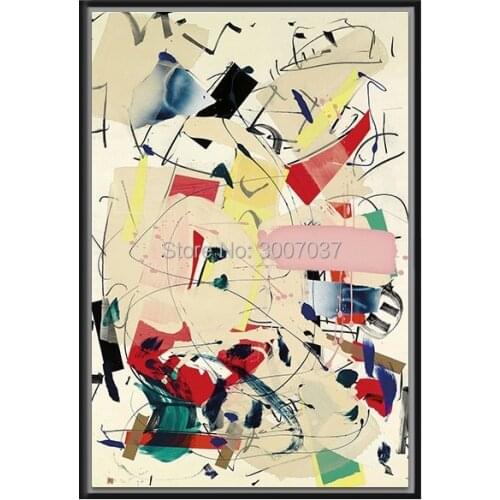 Unframed Decorative Pictures Modern Wassily Kandinsky Abstract Oil Painting On Canvas Handmade Art Picture Decor Wall Art