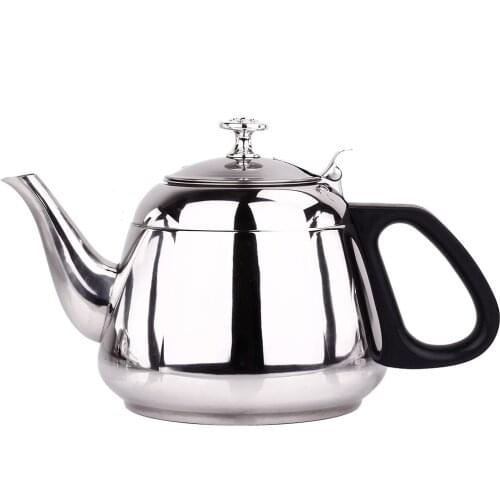 Stainless Steel Teapot Induction Cooker Special Kung Fu Tea Tea Household Flat Pot 1000ML