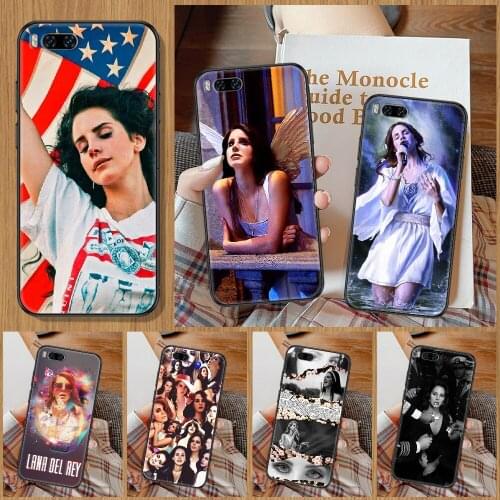Singer Lana Del Rey Phone Case For Xiaomi Mi Note 8 9 10 11 9T 10T A3 Lite Pro Ultra black soft bumper tpu cell cover painting