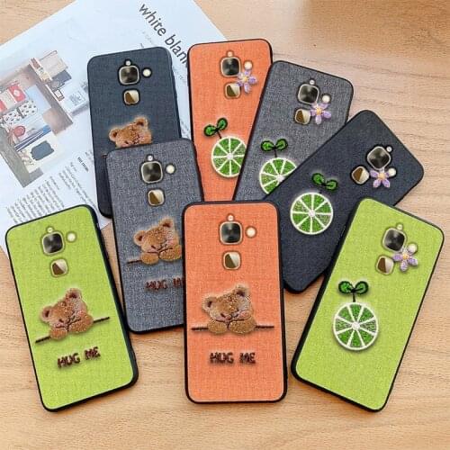 Luxury Embroidery For LeEco S3 X522 X527 Case Funda LETV Fashion Silicone for Leeco Le2 Pro X520 X527 X625 X626 Cover Cute Cloth