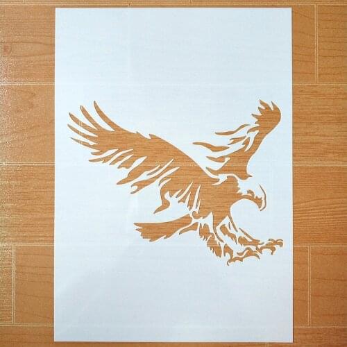 DIY Painting Eagle Design Reusable Stencil Templates For Wall Furniture Fabric painting Decor Scrapbooking Stamp Cards