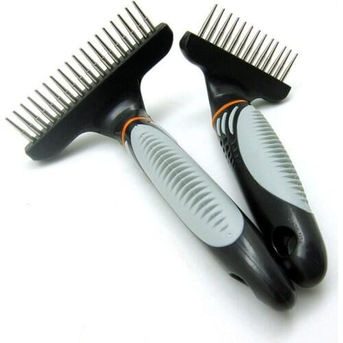 Pet Dogs Cat Combs Stainless Steel Grooming Thick Hair Removal Rake Brush for Animals Fur Shedding Comb Pet Supplies