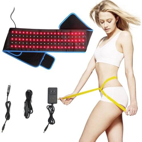 Photobiomodulation led red light therapy slimming large wrap for shake off fat belt warm uterus infrared therapy slim body wrap