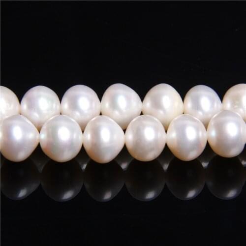 AAA Natural round white Freshwater Pearls beads 10-11mm real pearl beads for jewelry making women bracelet necklace elegant gift