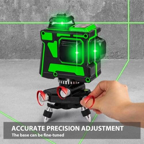 Laser Level 12 Lines 3D Self-Leveling 360 Horizontal And Vertical Cross Super Powerful Green Laser Beam Line Dropshipping