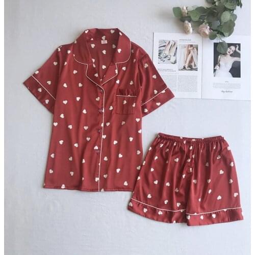 Summer NEW Daily High Quality Womens Sexy Shorts Sleeve Sleepwear Short Nightwear Pant Sets Free Ship N4