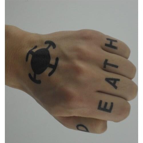 Hot Anime One Piece Sticker Trafalgar Law Cosplay Tattoo Trafalgar D Water Law Logo Tatoo free shipping