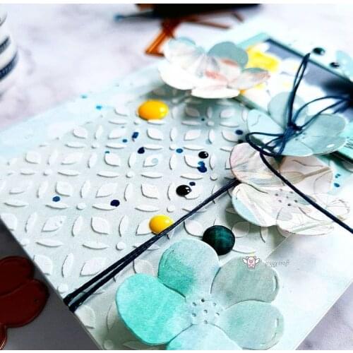 Mmao Crafts Metal Steel Cutting Dies 3Pcs Flower decoration Stencil For DIY Scrapbooking Paper/photo Cards Embossing Dies