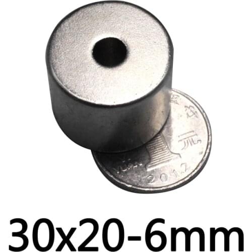 50PCS 30x20-6 Powerful Magnets 30*20 mm Hole 6mm Permanent Round Countersunk Neodymium Magnetic Magnet 30X20-6mm 30*20-6 mm