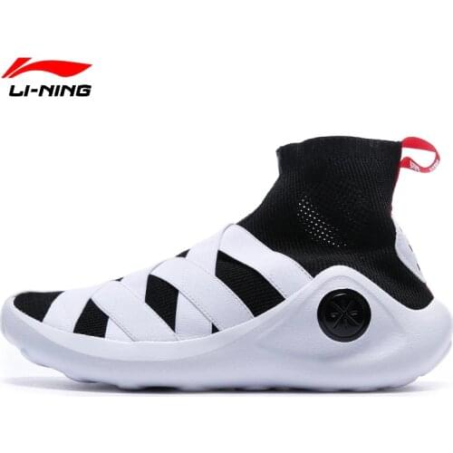 Li-Ning Mens NYFW Wade Essence Basketball Culture Shoes Sock-Like Sneakers Breathable Light Sports Shoes AGWN057 SJAS18