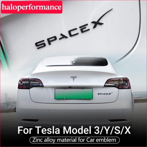 Space X Sticker Model3 Car Tail Letter Label Model Y For Tesla Model 3 accessories model three Letter Stickers modely model S