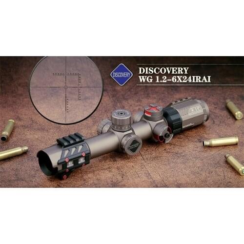 New Discovery WG 1.2-6X24 IRAI Compact Rifle Scope Tactical Telescope 30MM Tube Outdoor Hunting Shooting Sights For PCP Air Gun