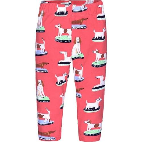Autumn Girls Leggings Print Flower Kids Girl Pants Cotton Soft Kids Leggings Skinny Warm Girls Trousers Children Clothing