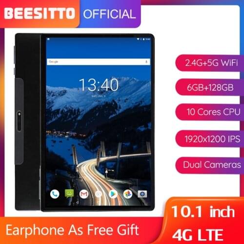 10 inch Tablet PC 10 Cores 6GB RAM 128GB ROM 13.0MP 1920*1200 IPS 4G LTE 5G WIFI Bluetooth GPS 10.1 Tablets Gifts Kids Mediapad