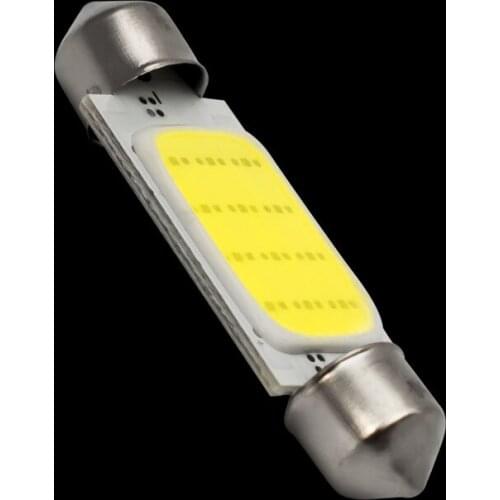 10pcs 41mm C5W C10W SV8.5 DE4410 Festoon COB led Car Licence Plate Light Auto housing Interior Dome lamps Reading Lights white