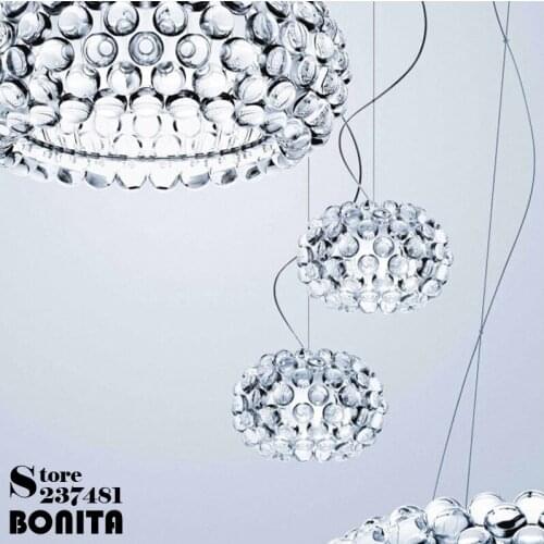 Pendant lamps modern minimalist acrylic cord pendant light Zeus Sweat Caboche hanging lights for dining room