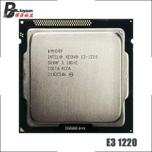 Intel Xeon E3-1220 E3 1220 3.1 GHz Quad-Core CPU Processor 8M 80W LGA 1155
