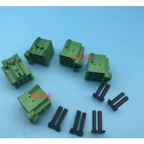 Free shipping 10/20/50/100 pcs 1-967622-1 green auto female 12 pin UNSEAL tyco automotive wire connector