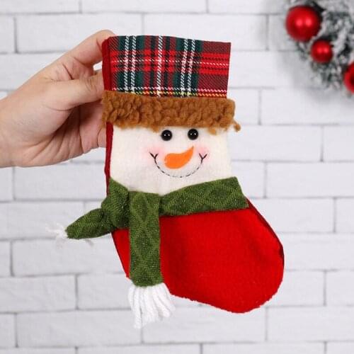 Christmas Holiday Decoration Supplies Non-woven Old Man Snowman Elk Gift Bag Christmas Tree Pendant Christmas Bag Socks Handmade