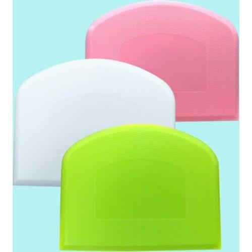 1PCs Plastic Dough Scraper Cream Smooth Cake Spatula Baking Pastry Tools Kitchen Butter Knife Dough Cutter Baking Pastry Tools