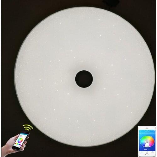 NEW LED Music Ceiling Lights Fixture with Bluetooth Stereo Dual Speaker APP Remote Control Dimmable RGB Color Smart Home Lamp
