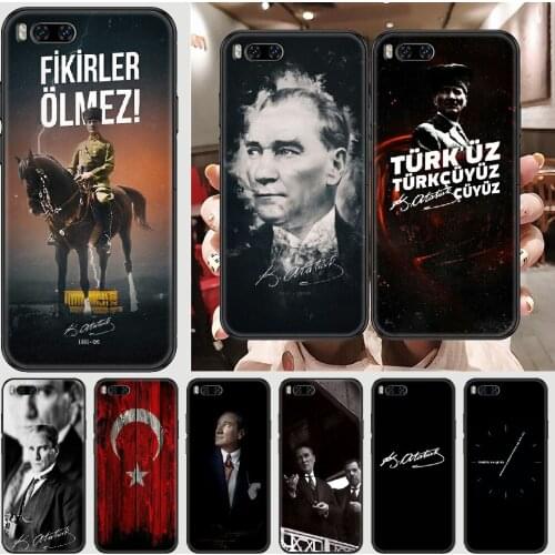 Turkey Mustafa Kemal Ataturk Phone case For Xiaomi Mi Max Note 3 A2 A3 8 9 9T 10 Lite Pro Ultra black soft waterproof fashion