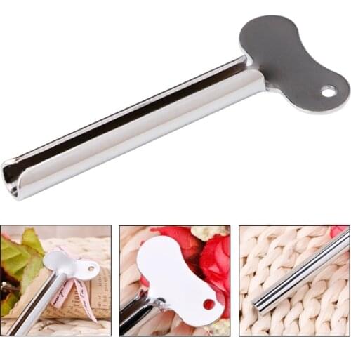 Stainless Iron Metal Tube Toothpaste Hair Color Dye Cosmetic Oil Paint Squeezer K1MF