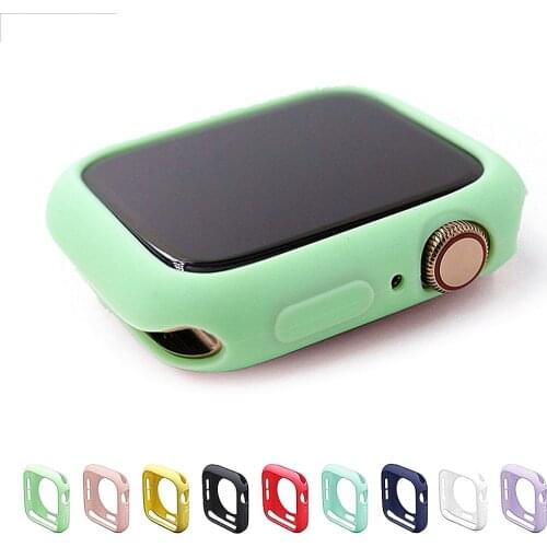Candy Color Smart Watch Protection Case For Apple Watch 1 2 3 4 5 Generation Watch Tpu Case 38 42 40 44mm