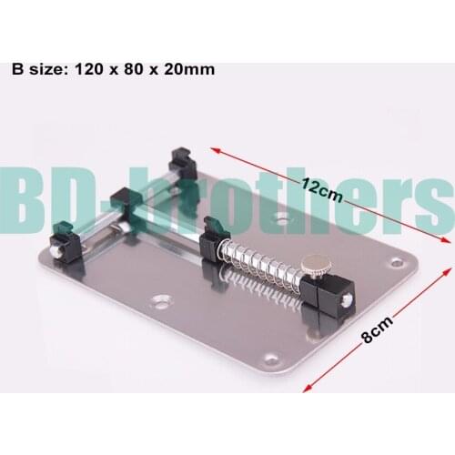 New arrived 12 x 8 cm Stainless Steel Clamp Fixture Holder for Mobile Phone Board Repair Wholesale 60psc/lot