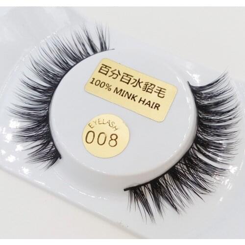 1 Pair Luxurious Mink Hair False Eyelashes Crisscross Handmade Fake Eye Lashes Beauty Cosmetic Tools