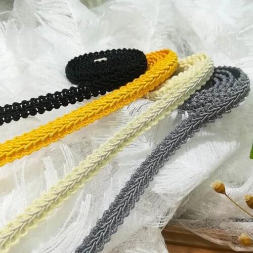 1Yards New High Quality Sequin Lace Fabric Curtain Ribbon Crafts Materials 1.2cm Guipure Gray Gold Lace For Sewing Clothes E07