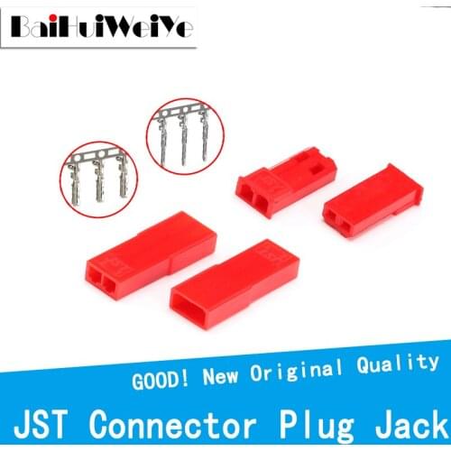 200pcs/lot JST 2P Connector Plug Jack 2-Pin Female Male Crimps rc battery connector car auto motorcycle ship electrical spare