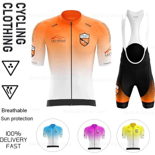 2021 Team Cycling Jersey Set Summer HUUB Cycling Clothing Men Road Bike Suit Quick Dry Bicycle Tops Bib Shorts MTB Ropa Ciclismo