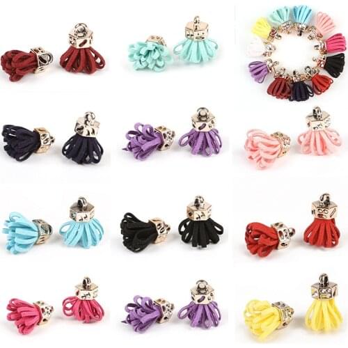 Mix 11 Color Korean Velvet Suede Long Tassel 25mm For Diy Drop Earring Pendant Material 30Pcss/Lot Jewelry Accessories And Parts