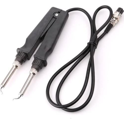 902 ESD SMD Double Soldering Iron Tweezer Handle Clip Heating Plier Soldering Station Accessories