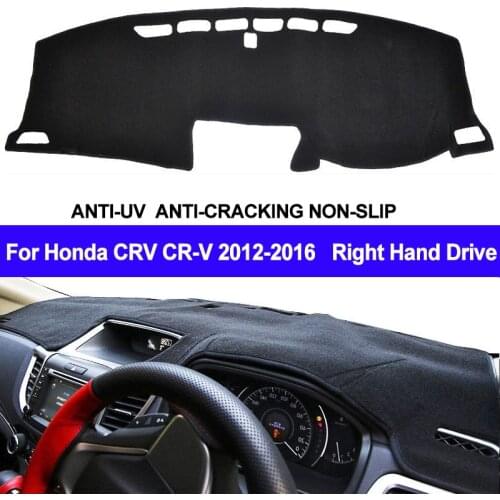 TAIJS RHD Car Dashboard Cover Dash Mat For Honda CRV CR-V 2012 2013 2014 2015 2016 Automobile Non-slip Sun Shade DashMat Pad