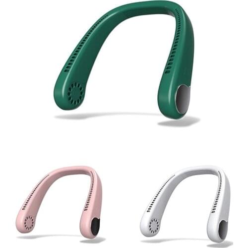 Bladeless Cooling Portable Neck Fan - Personal Neck Fan With 3-Speed Change And USB Rechargeable For Sports Carry