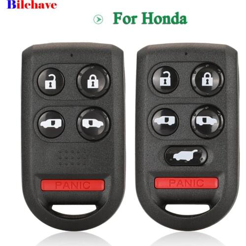 Bilchave 5/6 Buttons For Honda Odyssey EX EXL Odyssey Touring Fob Remote Car Key Shell Case Replacement