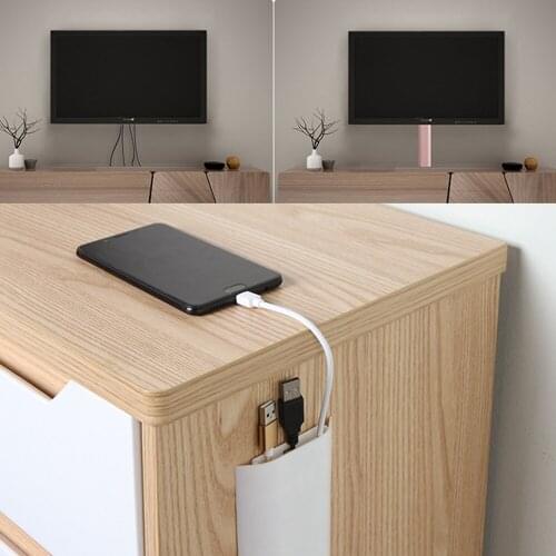 Home TV Line Fixed Box Finishing Storage Box Cable Desktop Wall Organizer Wire Holder for Easy Storage of Wire Home Office Data