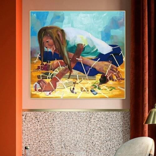 Dana Schutz《Gravity Freak》Canvas Art Oil Painting Artwork Poster Picture Wall Hanging Decor Home Living Room Decoration