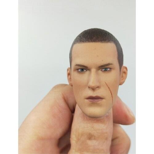 SWTOYS 1/6th FS030 Mercenary Muller Doll Male Head Sculpture Combat Version Model For 12 inch Doll Soldier Collection