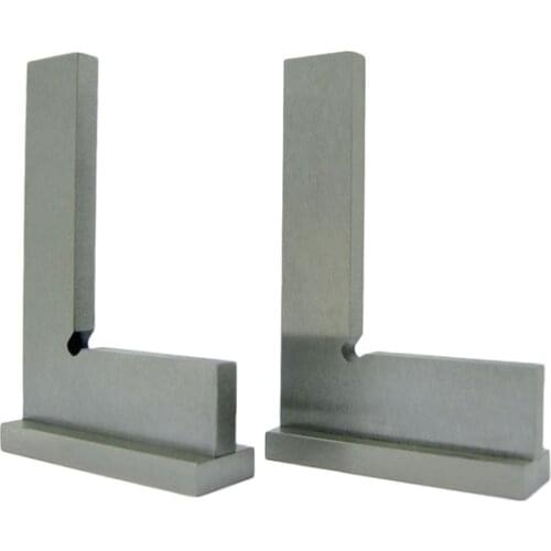 1pc 90 Degree Angle Blade Ruler Gauge Stainless Steel Flat Edge Square Ruler with Wide Base Industrial Wide Base