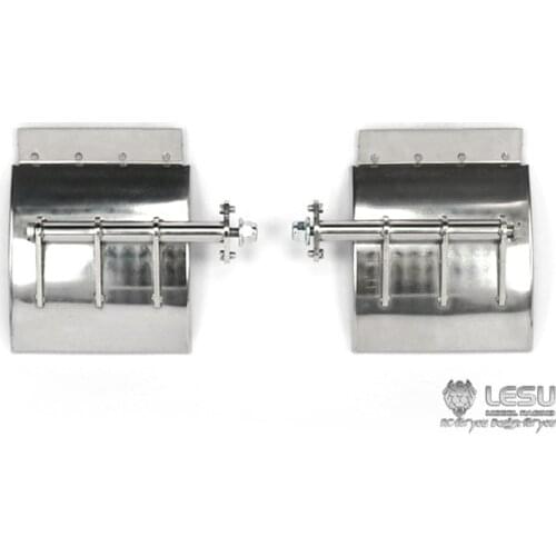 Metal 1Pair LESU Mudguard Fender for DIY 1/14 TAMIYA King Hauler Globe Liner RC Tractor Truck Model DIY Car