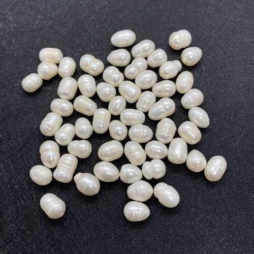 Natural Freshwater Pearl Beautiful Ladies 5-15 Mm Rice-shaped DIY Jewelry Making Necklace Bracelet Ladies Accessories Wholesale