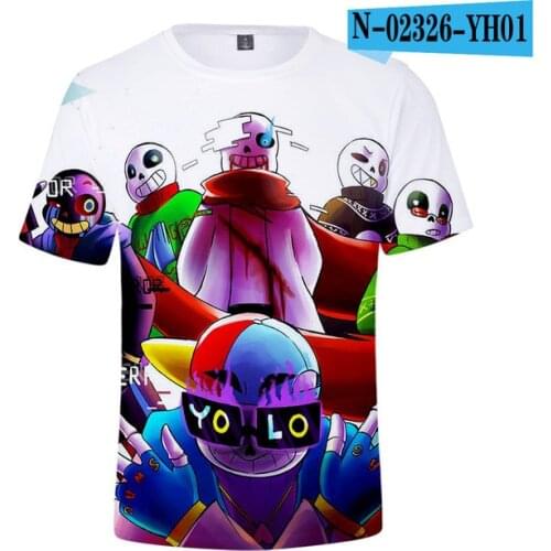 2021 New Game Undertale Sans 3D printed boy/girls t-shirt kids pattern tshirt fashion harajuku mens t shirts brand clothes
