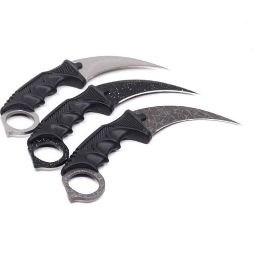 Fixed Blade Knives Counter Strike Claw Karambit Knife CS GO Stainless Steel Pocket Survival Knife Camping EDC Tools