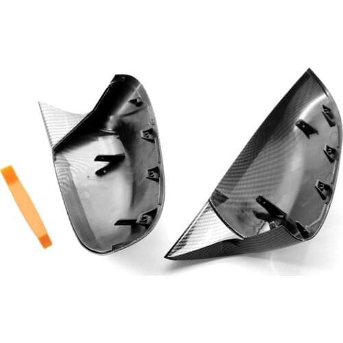 One Pair Carbon Fiber Side Door Wing Mirror Covers Rear Mirror Cover For BMW X3 G01 X4 G02 X5 G05 X6 G06 X7 G07 18-21