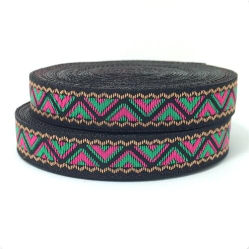 5/8" 14MM 10YARD/SETS SINGLE FACE CARTOON 100% POLYESTER Woven Jacquard ribbon Colored wavy DOG RIBBON KTZD16061504