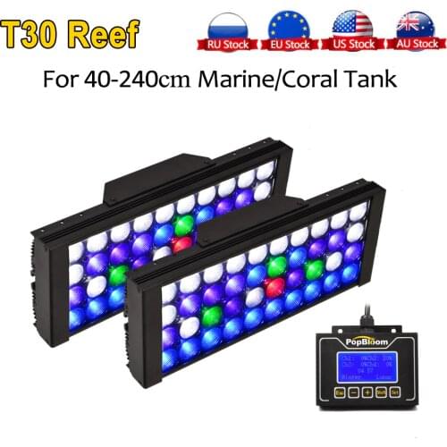 PopBloom Led Aquarium Lamp Marine Aquarium Lights Reef Aquarium Fish Tank Light Lighting Led Light for Aquarium Tank